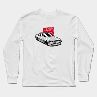 White Soarer Classic JDM Coupe Long Sleeve T-Shirt